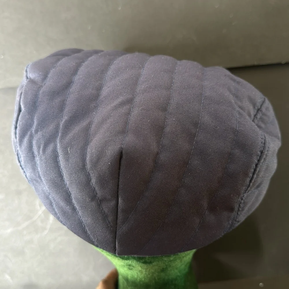 Vintage McGregor Blue Quilted Newsboy Cap - Picture 11 of 16